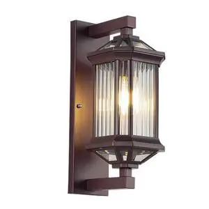 Antique Outdoor Wall Lanterns 13.7 inch Aluminum Porch Light IP65 Waterproof Farmhouse Outdoor Wall Light with Striped Glass for Front Door Garage Patio Antique Outdoor Wall Lanterns 13.7 inch Aluminum Porch Light IP65 Waterproof Farmhouse Outdoor Wall Light with Striped Glass for Front Door Garage Patio