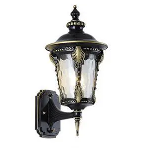 Exterior Wall Lanterns IP55 Waterproof Outdoor Wall Light Fixtures Aluminum 15 inch Porch Lights with Hammered Glass Shade for Patio Hallway Doorway Garden Exterior Wall Lanterns IP55 Waterproof Outdoor Wall Light Fixtures Aluminum 15 inch Porch Lights with Hammered Glass Shade for Patio Hallway Doorway Garden