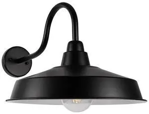 Outdoor Gooseneck Large Barn Light 16 Inch Dome Exterior Wall Sconce Anti-Rust Waterproof Vintage Porch Wall Light Fixtures Wall Mount Outdoor Farmhouse Light Fixture Outdoor Gooseneck Large Barn Light 16 Inch Dome Exterior Wall Sconce Anti-Rust Waterproof Vintage Porch Wall Light Fixtures Wall Mount Outdoor Farmhouse Light Fixture