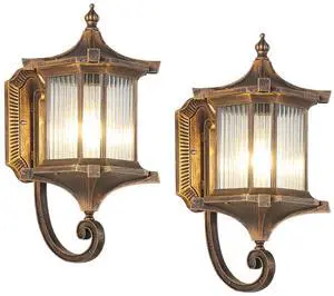 European Exterior Wall Lanterns Waterproof Anti-Rust Aluminum Outdoor Wall Lights 17.7" Large Porch Lights E26 Socket Wall Lamps for Front Door Garage Patio European Exterior Wall Lanterns Waterproof Anti-Rust Aluminum Outdoor Wall Lights 17.7" Large Porch Lights E26 Socket Wall Lamps for Front Door Garage Patio
