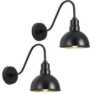 IP54 Waterproof Outdoor Wall Lights Vintage Gooseneck Wall Sconce 16 Inch Black Wall Mount Porch Lights Farmhouse Exterior Barn Fixture for Garage Patio Doorway IP54 Waterproof Outdoor Wall Lights Vintage Gooseneck Wall Sconce 16 Inch Black Wall Mount Porch Lights Farmhouse Exterior Barn Fixture for Garage Patio Doorway