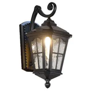 Vintage Outdoor Wall Light Waterproof Exterior Porch Wall Lanterns Wall Mounted Fixture with Water Ripple Glass for House Front Porch Patio Vintage Outdoor Wall Light Waterproof Exterior Porch Wall Lanterns Wall Mounted Fixture with Water Ripple Glass for House Front Porch Patio