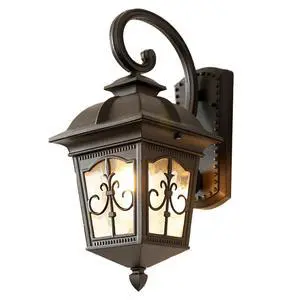 21.2" Large Waterproof Outdoor Wall Lantern Black Anti-Rust Aluminum Porch Lights Sconces with Water Pattern Glass European Vintage Exterior Light Fixtures for Porch Garage Patio 21.2" Large Waterproof Outdoor Wall Lantern Black Anti-Rust Aluminum Porch Lights Sconces with Water Pattern Glass European Vintage Exterior Light Fixtures for Porch Garage Patio