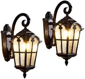 Outdoor Wall Light Fixtures Exterior Waterproof Porch Wall Lanterns Anti-Rust Aluminum Outdoor Wall Light 17" Black Exterior Light Fixtures for House Front Door Garage Outdoor Wall Light Fixtures Exterior Waterproof Porch Wall Lanterns Anti-Rust Aluminum Outdoor Wall Light 17" Black Exterior Light Fixtures for House Front Door Garage