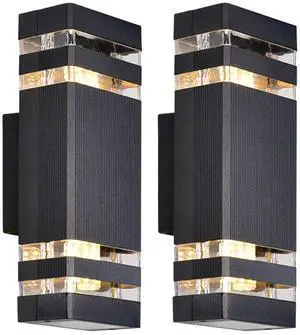 Outdoor Up Down Waterproof Wall Lights Aluminum 11.8 Inch Exterior Wall Sconce Modern Wall Mount Wall Lamp Fixture Farmhouse Barn Light for Porch, Garage, Patio, Doorway Outdoor Up Down Waterproof Wall Lights Aluminum 11.8 Inch Exterior Wall Sconce Modern Wall Mount Wall Lamp Fixture Farmhouse Barn Light for Porch, Garage, Patio, Doorway