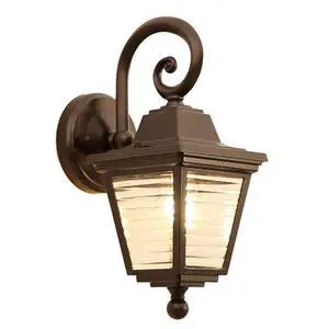 Outdoor Wall Light Fixture IP65 Waterproof Exterior Wall Sconces with Striped Glass Aluminum Vintage Porch Lights for House Front Porch Patio Outdoor Wall Light Fixture IP65 Waterproof Exterior Wall Sconces with Striped Glass Aluminum Vintage Porch Lights for House Front Porch Patio