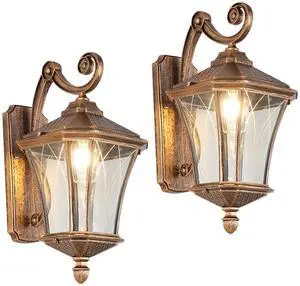 Outdoor Wall Lights for Porch Patio Entryway Door Way Garage, Waterproof & Anti-Rust Aluminum Porch Light Vintage House Exterior Light Wall Mount with Clear Glass & E26 Base Outdoor Wall Lights for Porch Patio Entryway Door Way Garage, Waterproof & Anti-Rust Aluminum Porch Light Vintage House Exterior Light Wall Mount with Clear Glass & E26 Base