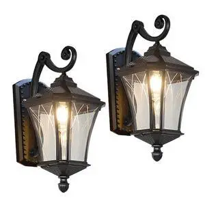 Outdoor Wall Lights for Porch Patio Entryway Door Way Garage, Waterproof & Anti-Rust Aluminum Porch Light Vintage House Exterior Light Wall Mount with Clear Glass & E26 Base Outdoor Wall Lights for Porch Patio Entryway Door Way Garage, Waterproof & Anti-Rust Aluminum Porch Light Vintage House Exterior Light Wall Mount with Clear Glass & E26 Base
