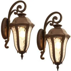 Outdoor Wall Sconce Waterproof Retro Coffee Outdoor Wall Lantern Light Fixtures 17.1" Aluminum Front Door Wall Mount Lighting for Garage Patio Entryway Outdoor Wall Sconce Waterproof Retro Coffee Outdoor Wall Lantern Light Fixtures 17.1" Aluminum Front Door Wall Mount Lighting for Garage Patio Entryway