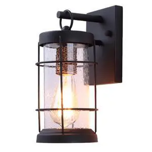 Outdoor Iron Glass Wall Sconces Vintage Waterproof Wall Lights 11.8 Inch Exterior Porch Wall Light Fixtures Garage Patio Door Way Wall Mount Lighting Luminaire Outdoor Iron Glass Wall Sconces Vintage Waterproof Wall Lights 11.8 Inch Exterior Porch Wall Light Fixtures Garage Patio Door Way Wall Mount Lighting Luminaire