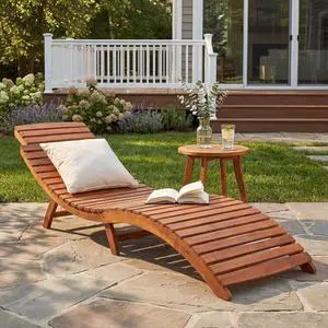 Lounge Chairs for Outside Folding Acacia Wood Chaise Lounge with Side Handle Sun Lounger for Poolside, Lawn, Backyard (1 Piece) Lounge Chairs for Outside Folding Acacia Wood Chaise Lounge with Side Handle Sun Lounger for Poolside, Lawn, Backyard (1 Piece)
