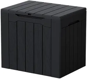 29 Gallon Waterproof Outdoor Storage Box Resin Deck Box Lockable and UV Resistant for Patio Furniture, Garden Tools (Black, 29 Gallon) 29 Gallon Waterproof Outdoor Storage Box Resin Deck Box Lockable and UV Resistant for Patio Furniture, Garden Tools (Black, 29 Gallon)