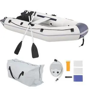 MADOG Person Inflatable Boat(Oars Included), Inflatable Raft for Water Sports Quick Inflation & Deflation MADOG Person Inflatable Boat(Oars Included), Inflatable Raft for Water Sports Quick Inflation & Deflation