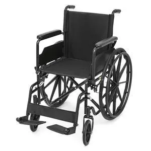 Self-Propelled Wheelchair for Adults, 18 Inch Seat, Steel Frame, 24" Wheel, Black Self-Propelled Wheelchair for Adults, 18 Inch Seat, Steel Frame, 24" Wheel, Black