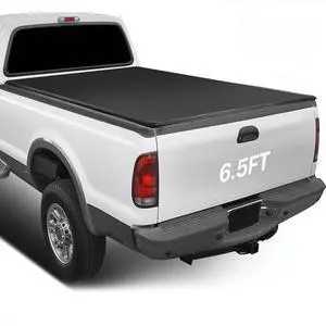 Roll-Up Truck Bed Cover Soft Vinyl Tonneau Cover Compatible with 1999-2018 F-250 F-350 F-450 6.5 Ft. Fleetside Bed Roll-Up Truck Bed Cover Soft Vinyl Tonneau Cover Compatible with 1999-2018 F-250 F-350 F-450 6.5 Ft. Fleetside Bed