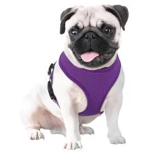 Dog Harness for Medium Sized Dog, Soft Puppy Padded Vest for Walking, Running, Training - Purple, L Dog Harness for Medium Sized Dog, Soft Puppy Padded Vest for Walking, Running, Training - Purple, L