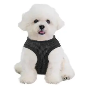 Dog Harness for Small Sized Dog, Soft Puppy Padded Vest for Walking, Running, Training - Black, XS Dog Harness for Small Sized Dog, Soft Puppy Padded Vest for Walking, Running, Training - Black, XS