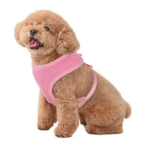 Dog Harness for Small Sized Dog, Soft Puppy Padded Vest for Walking, Running, Training - Pink, S Dog Harness for Small Sized Dog, Soft Puppy Padded Vest for Walking, Running, Training - Pink, S