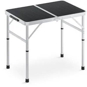 MADOG Portable Camping Table, Lightweight Roll UP Table Adjustable Height Aluminum Small Folding Camping Table, Relaxing by The Sea, Picnics, Outdoor Party, Black MADOG Portable Camping Table, Lightweight Roll UP Table Adjustable Height Aluminum Small Folding Camping Table, Relaxing by The Sea, Picnics, Outdoor Party, Black