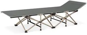 Folding Sleeping Cot for Adults, Easy to Set Up Portable & Lightweight Camping Cot for Outdoor Camping, Lounging and Elevated Napping, Support 360 lbs, Grey Folding Sleeping Cot for Adults, Easy to Set Up Portable & Lightweight Camping Cot for Outdoor Camping, Lounging and Elevated Napping, Support 360 lbs, Grey