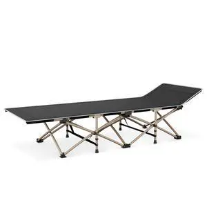 Folding Sleeping Cot for Adults, Easy to Set Up Portable & Lightweight Camping Cot for Outdoor Camping, Lounging and Elevated Napping, Support 360 lbs, Black Folding Sleeping Cot for Adults, Easy to Set Up Portable & Lightweight Camping Cot for Outdoor Camping, Lounging and Elevated Napping, Support 360 lbs, Black