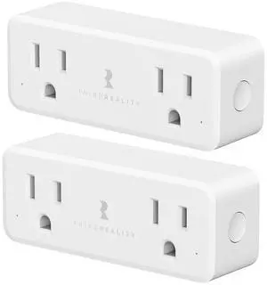 Smart Dual Plug 2 Pack, Zigbee 2-in-1 Smart Outlet with Independent Control and Power Monitoring, Zigbee Repeater, Compatible with Home Assistant(ZHA/Z2M), SmartThings, Homey Smart Dual Plug 2 Pack, Zigbee 2-in-1 Smart Outlet with Independent Control and Power Monitoring, Zigbee Repeater, Compatible with Home Assistant(ZHA/Z2M), SmartThings, Homey