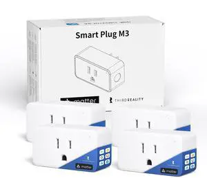 Smart Plug M3 4 Pack,Matter Over WiFi,15A/1800W Max,ETL Certified,Compact Design, Work with SmartThings, Apple Home,Alexa,Google, Homey,Home Assistant,No Power Meter,2.4G Wi-Fi Only Smart Plug M3 4 Pack,Matter Over WiFi,15A/1800W Max,ETL Certified,Compact Design, Work with SmartThings, Apple Home,Alexa,Google, Homey,Home Assistant,No Power Meter,2.4G Wi-Fi Only