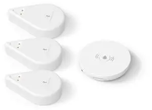 Smart Water Leak Sensor KM1, Matter Over WiFi, 1 KM1-controller with 100dB Alarm & 3 Water Detectors, 3-Year Battery Life, No Batteries, Work with Apple Home, Alexa, Home Assistant, Homey Smart Water Leak Sensor KM1, Matter Over WiFi, 1 KM1-controller with 100dB Alarm & 3 Water Detectors, 3-Year Battery Life, No Batteries, Work with Apple Home, Alexa, Home Assistant, Homey