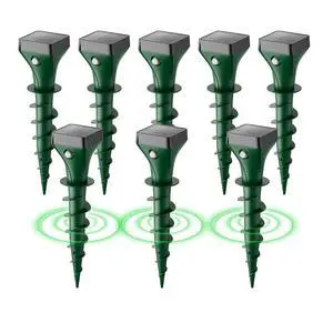 Mole Repellent Solar Powered 8 Pack, Gopher Repellent Ultrasonic for Lawns, IP65 Waterproof Mole Deterrent for Yard, Outdoor Pest Control for Groundhog, Vole, Armadillo, Chipmunk, Snake Mole Repellent Solar Powered 8 Pack, Gopher Repellent Ultrasonic for Lawns, IP65 Waterproof Mole Deterrent for Yard, Outdoor Pest Control for Groundhog, Vole, Armadillo, Chipmunk, Snake