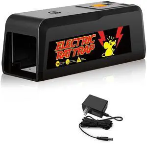 Electric Rat Trap Indoor for Home - Electronic Rat Trap with High-Power Shock & Removable Plate, Safe and Effective Big Rats Zapper for Garage, Basement, Indoor Use 1PC Electric Rat Trap Indoor for Home - Electronic Rat Trap with High-Power Shock & Removable Plate, Safe and Effective Big Rats Zapper for Garage, Basement, Indoor Use 1PC
