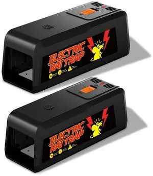 2 Pack Electric Rat & Mouse Traps 2800V Instant Eliminate, Pet-Safe Enclosed Design, Reusable No-Touch Rat Zapper Trap for Indoor Home, Kitchen, Garage, Basement 2 Pack Electric Rat & Mouse Traps 2800V Instant Eliminate, Pet-Safe Enclosed Design, Reusable No-Touch Rat Zapper Trap for Indoor Home, Kitchen, Garage, Basement