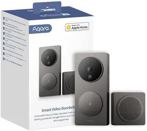 Video Doorbell G4 with Chime, 1080p FHD HomeKit Secure Video,Gray | 1080p FHD Doorbell Camera, Local Face Recognition and Automations, Wireless or Wired, Supports Apple Home, Alexa,Google,IFTTT Video Doorbell G4 with Chime, 1080p FHD HomeKit Secure Video,Gray | 1080p FHD Doorbell Camera, Local Face Recognition and Automations, Wireless or Wired, Supports Apple Home, Alexa,Google,IFTTT
