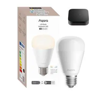 Thread/Zigbee Smart LED Light Bulb T2 E26 with M3 Hub,Tunable White (2700K-6500K), 75W Equivalent,Works with HomeKit,Alexa,Google Home Thread/Zigbee Smart LED Light Bulb T2 E26 with M3 Hub,Tunable White (2700K-6500K), 75W Equivalent,Works with HomeKit,Alexa,Google Home