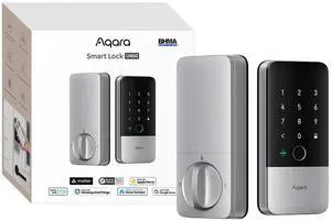 UWB Smart Lock U400, Apple Home Key, Fingerprint Deadbolt, Silver | Matter Over Thread, Rechargeable Battery, Keyless Entry Deadbolt, Supports HomeKit, Alexa, Google, Home Assistant UWB Smart Lock U400, Apple Home Key, Fingerprint Deadbolt, Silver | Matter Over Thread, Rechargeable Battery, Keyless Entry Deadbolt, Supports HomeKit, Alexa, Google, Home Assistant