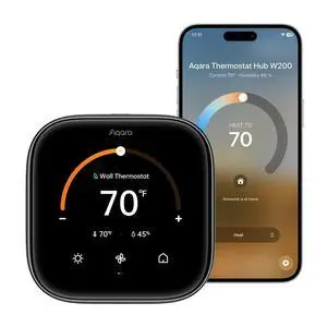 Smart Thermostat W200 with Apple Adaptive Temperature | 4" Touchscreen, Matter Controller, Built-in Radar Sensor, Works with Apple Home, Siri, Google Assistant, Alexa Smart Thermostat W200 with Apple Adaptive Temperature | 4" Touchscreen, Matter Controller, Built-in Radar Sensor, Works with Apple Home, Siri, Google Assistant, Alexa