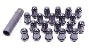 Gorilla Automotive 21183BC 1/2" Black Tuner Lug Nut, (Pack of 20),Black Chrome Gorilla Automotive 21183BC 1/2" Black Tuner Lug Nut, (Pack of 20),Black Chrome
