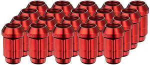 Gorilla Automotive 21133RD Small Diameter Acorn Red 5 Lug Kit (12mm x 1.50 Thread Size) - Pack of 20 Gorilla Automotive 21133RD Small Diameter Acorn Red 5 Lug Kit (12mm x 1.50 Thread Size) - Pack of 20
