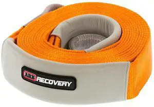 ARB ARB710LB 3-1/4" x 30' Recovery Snatch Strap Minimum Breaking Strength 24000 lbs Kinetic Stretch 20% With Reinforced Eyes and Protector Sleeves ARB ARB710LB 3-1/4" x 30' Recovery Snatch Strap Minimum Breaking Strength 24000 lbs Kinetic Stretch 20% With Reinforced Eyes and Protector Sleeves