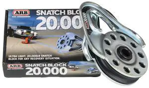 ARB 10100020A Snatch Block Recovery Pulley of 20000 lbs, Double The Pulling Force, Ultra Light Design, a Must for Winch Recovery ARB 10100020A Snatch Block Recovery Pulley of 20000 lbs, Double The Pulling Force, Ultra Light Design, a Must for Winch Recovery