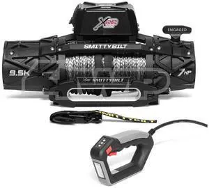 Smittybilt XRC Gen 3 9,500lb Comp Winch with Synthetic Rope - SB98695 Smittybilt XRC Gen 3 9,500lb Comp Winch with Synthetic Rope - SB98695