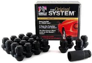 Gorilla Automotive 96643BDX Black Factory Style Wheel Lock System (14mm x 1.50 Thread Size, 20-Pack) Gorilla Automotive 96643BDX Black Factory Style Wheel Lock System (14mm x 1.50 Thread Size, 20-Pack)