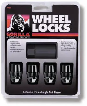 Gorilla Automotive 71681NBC Acorn Black Chrome Wheel Locks (1/2" Thread Size) Gorilla Automotive 71681NBC Acorn Black Chrome Wheel Locks (1/2" Thread Size)