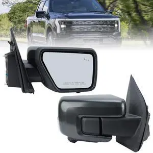 Right Passenger Side Door Mirror Fits 2021-2025 Ford F150 Mirrors With Memory Camera Power Folding Blind Spot Turn Signal Puddle Light Temperature Sensor Heated Metallic Gray(18+1Pins) Right Passenger Side Door Mirror Fits 2021-2025 Ford F150 Mirrors With Memory Camera Power Folding Blind Spot Turn Signal Puddle Light Temperature Sensor Heated Metallic Gray(18+1Pins)