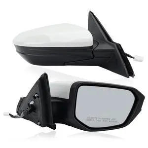 Passenger Side Mirror Compatible With 2016 2017 2018 2019 2020 2021 Honda Civic Coupe Sedan Hatchback,Mirror with Power Glass,Non-Heated,Manual Folding Passenger Side Mirror Compatible With 2016 2017 2018 2019 2020 2021 Honda Civic Coupe Sedan Hatchback,Mirror with Power Glass,Non-Heated,Manual Folding