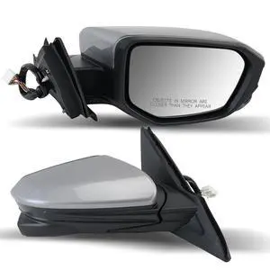 Passenger Side Mirror Compatible with 2016 2017 2018 2019 2020 2021 Civic Mirror with View Camera Power Heated (Silvery), Right-11pins Passenger Side Mirror Compatible with 2016 2017 2018 2019 2020 2021 Civic Mirror with View Camera Power Heated (Silvery), Right-11pins