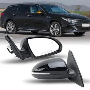 Right Passenger Side Mirror Compatible with Kia Optima 2016-2020 Mirrors with Blind Spot Monitor Heated Signal Light Manual Folding Replace KI1321221 Black 8 Pins Right Passenger Side Mirror Compatible with Kia Optima 2016-2020 Mirrors with Blind Spot Monitor Heated Signal Light Manual Folding Replace KI1321221 Black 8 Pins