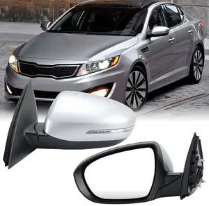 Driver Mirror Compatible with 2014 2015 Kia Optima Mirrors with Heated,Turn Signal Light,Power Glass,Manual Folding,Silvery (6 Pins) Driver Mirror Compatible with 2014 2015 Kia Optima Mirrors with Heated,Turn Signal Light,Power Glass,Manual Folding,Silvery (6 Pins)