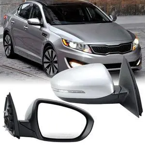 Passenger Side Mirror Compatible with 2014 2015 Kia Optima Mirrors with Heated,Turn Signal Light,Power Glass,Manual Folding,Silvery(6 Pins) Passenger Side Mirror Compatible with 2014 2015 Kia Optima Mirrors with Heated,Turn Signal Light,Power Glass,Manual Folding,Silvery(6 Pins)