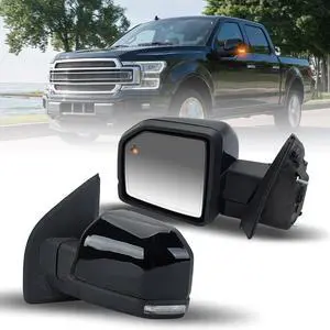 Left Driver Side Mirror Fits 2015-2020 Ford F150 Mirrors with Power Glass,Heated,Puddle Lights,Blind Spot Detection,Turn Signal,Memory,Power Folding,Without Camera Replace FO132052818 Pins) Left Driver Side Mirror Fits 2015-2020 Ford F150 Mirrors with Power Glass,Heated,Puddle Lights,Blind Spot Detection,Turn Signal,Memory,Power Folding,Without Camera Replace FO132052818 Pins)