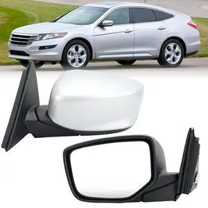 Driver Side Mirror Compatible with Honda Accord 2008 2009 2010 2011 2012 Mirrors with Heated Power Glass Manual Folding Left Door Mirrors Assembly 5 Pins Alabaster Silver Metallic Driver Side Mirror Compatible with Honda Accord 2008 2009 2010 2011 2012 Mirrors with Heated Power Glass Manual Folding Left Door Mirrors Assembly 5 Pins Alabaster Silver Metallic
